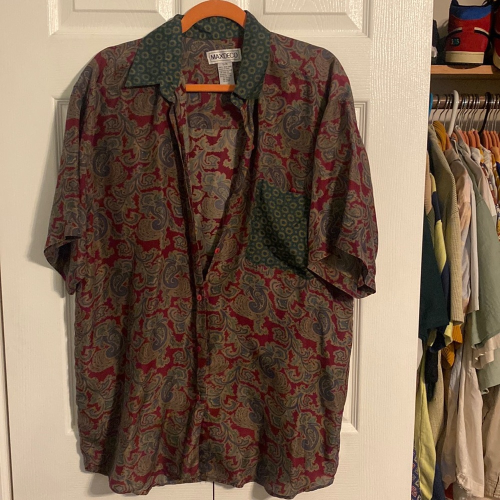 vintage button up